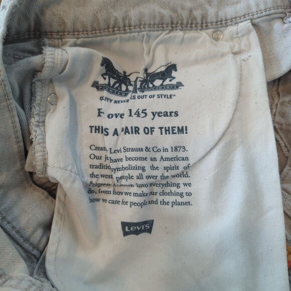 Vintage Levis 512 light Gray Denim Jeans W36 L30 Distressed Ripped Knees - Picture 8 of 16